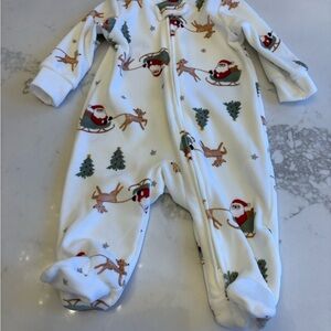 Child of Mine White Christmas Baby Onesie